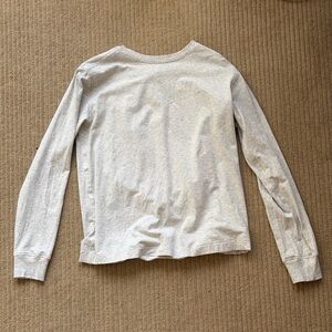 Lululemon All Yours Organic Cotton Long-Sleeve Shirt, XS, Heathered Core Grey